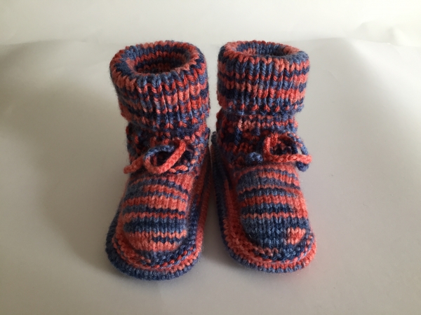 gestrickte Babyschuhe Booties Handarbeitseckle