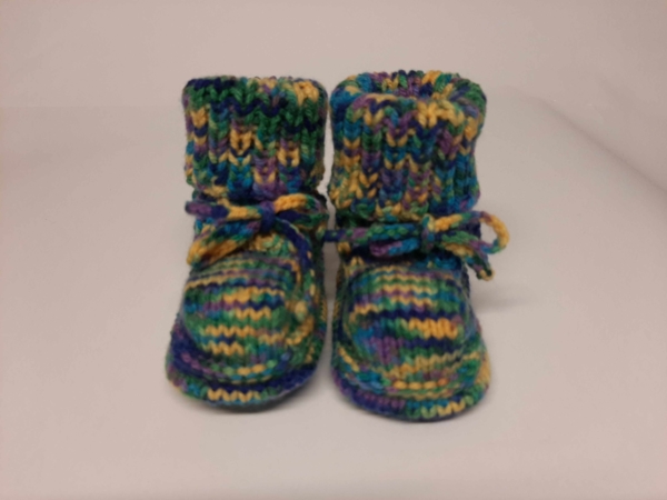 gestrickte Babyschuhe Booties Handarbeitseckle