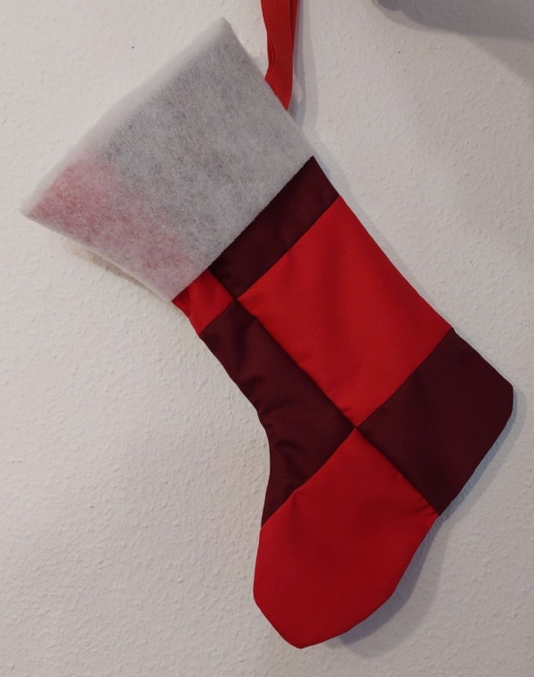 Nikolausstiefel Nikolaussocke Weihnachssocke Christmas Stocking genäht Handarbeitseckle