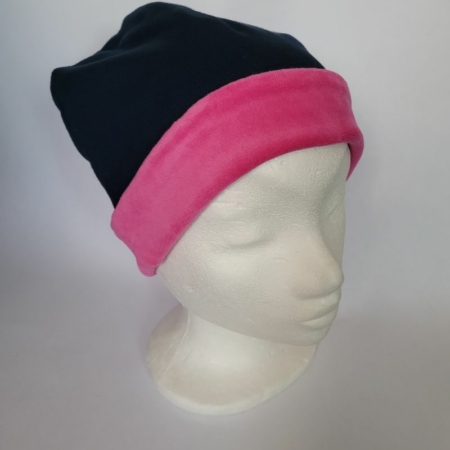 Wendebeanie, Beanie mit Umschlag, Longbeanie, Handarbeitseckle