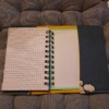 linkshänder Cover mit Notizbuch, Diary, Tagebuch, Handarbeitseckle